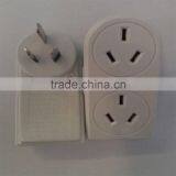 1PC 2SOCKET DOUBLE ADAPTOR-SURGE PROTECTOR thumbnail-1