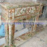 STYLISH MULTI GREEN ONYX FIREPLACES thumbnail-2