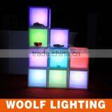 Square Color Changing Rechargeable LED Illuminated Ice Bucket thumbnail-2