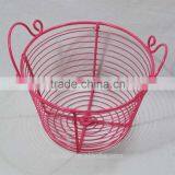 Metal Wire Pet Egg Basket With Handles thumbnail-3