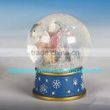 Cute Dog Animal Glass Snow Globe With Polyresin Base Gift Snow Globe Diameter 45mm thumbnail-1