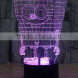 3D Illusion SpongeBob Shape Usb Charging Decorative Night Light thumbnail-1
