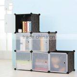 Personalized DIY Plastic Storage Bookcase With Doors thumbnail-2