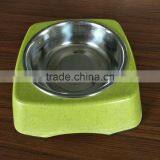 High Standard Biodegradable Pretty Design Bamboo Fiber Dog Bowl