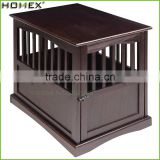 Wooden Dog Crate with Espresso Finish Homex BSCI/Factory