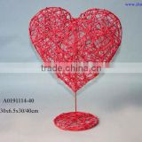 rattan heart decoration