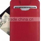 Italian Leather Ultra Thin Card Holder Slim Card Sleeve Wallet With RFID Protection thumbnail-5