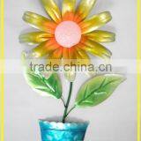 Metal Flower Statue Solar Garden Light Solar Home Light Solar Wall Light Solar Light Ball thumbnail-1
