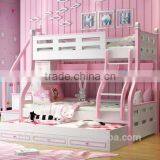 Color Life Mini Children Kid Bed Furniture Wooden Bunk Bed Set for Twins Bedroom Room thumbnail-3