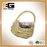 Handbag Shaped Natural Rattan Woven Flowerpot thumbnail-5