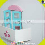 Wholesale Kids Beautiful Wooden Dollhouse Miniatures Fashion Baby Wooden Dollhouse Toy W06A030 thumbnail-6