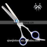 QJ-JC111stainless Steel Scissros With Color Finger Insert Hair Scissors thumbnail-1