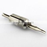 New 7FT 22mm 304 Stainless Steel Tip Grip Fine Carved For Tattoo Machine Gun