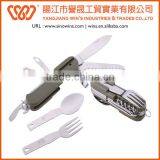 A21-8003 Stainless Steel Foldable Camping Tool With Aluminum Handle Chips thumbnail-6