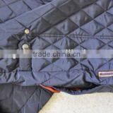 European Style Diamond Stitching Cotton Padding Quilted Bomber Jacket thumbnail-4
