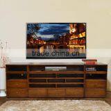 Buffet TV Modern Multi Drawers Brown Color Teak Wood Furniture, Indonesian Furniture Handmade Production thumbnail-1