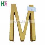 New Letters Wood Pieces Customed Gold Colour Children Letter thumbnail-1