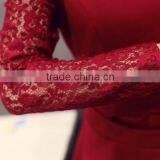 Latest Halter Neck Printed Crop Top And Midi Skirt Suits A Line Skirt thumbnail-4