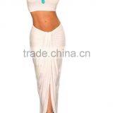 Pictures of Long Skirts and Tops for Women's Sexy 2 Pieces Tank Tops Bodycon Maxi Skirt thumbnail-2