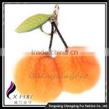 CX-R-56 Promotion Price Genuine Rabbit Fur Custom Keychain Charm Bag thumbnail-3