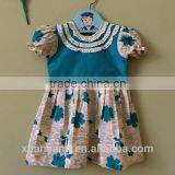 New Arrival Factory Manufacture Short Sleeve Printed Kids Clothing Wholease New Model Baby Girl Casual Dress thumbnail-1