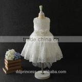 Summer Hot Selling Party Dress for 2-12 Years Old Girls Sequines Pink White Wedding Dress thumbnail-2