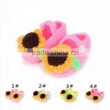 Beautiful Sunflower Free Crochet Shoes Pattern for Baby thumbnail-6