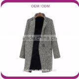 Women Fashion Winter Wool Long Lapel Trench Coat With Pocket thumbnail-3