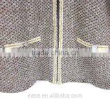 Middle Age Woman Computer Knit Jacquard Cardigan Sweater thumbnail-2