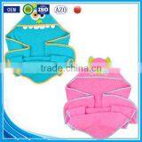 Cuddle Plush Snuggle Custom Cotton Terry Applique Animal Baby Swaddle Blanket Wholesales thumbnail-3