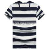 Microfiber Striped no Design T-shirt Companies in China thumbnail-3