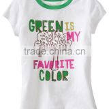 INFANT & TODDLER PRINTED T SHIRT WITH LAPPED SHOULDERS