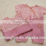 2017 Baby Frock Designs Newborn Baby Clothes Lilac Lace Baby Romper thumbnail-3