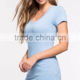 Custom Slim Fit Short Sleeve t Shirt Design Women Black T-shirt Wholesale thumbnail-4