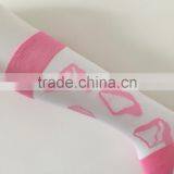Korean Cartoon Young Girl Tube Pink Color Custom Design Make Your Own Socks thumbnail-2