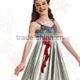 Long Sliver Grey Dress-evening Dinner Dance Costumes-satin Comfortable Lady Wear thumbnail-1