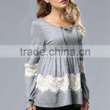 Fashion Long Sleeve Blouse for Fat Women,plus Size Women Clothing for Sale 2017 thumbnail-6