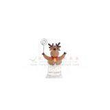 KH S-006 Polymer Clay Dough Christmas Deer for Stereo Display Decoration