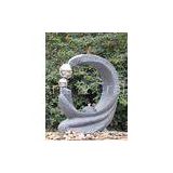 Cast Stone Outdoor Fountains , Contemporary Garden Fountains With Marble Color