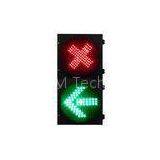 Long Life Red Fork LED Traffic Signal Lights AC 110V , Arrow Traffic Light