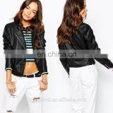 New Look Black Leather Biker Jacket for Women thumbnail-1