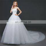 HS1610 Latest Applique Off Shoulder Long Train Bridal Gown Wedding Dress 2017 thumbnail-3