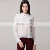 Fashion High Qualtiy New Design Women Lace Blouse White Color thumbnail-1