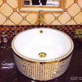Bathroom Counter Top Bling Luxury Diamond for Round Ceramic Basin thumbnail-4