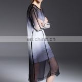 Women chiffon loose two pieces wholesale elegant summer long dress