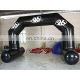 2014 new style black color inflatable air arch with feet, can be used in the water