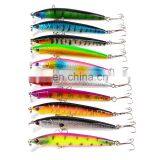 Hard Bait 9.5cm 9g Minnow streak Fishing lures Bass Fresh water hook diving perch wobbler fish 10 colors Stripe pattern