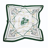 Custom Digital Satin Printed Hand Rolled Hem Silk Women Scarves 2019 thumbnail-1