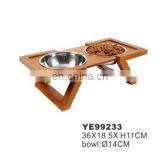 Hangzhou Tianyuan Pet Products Factory Elevated Steel Pet Dog Bowl Stand thumbnail-6