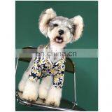 Dog Clothes Summer Thin Breathable Daisy Printed Shirt Corgi Teddy Schnauzer Pomeranian Clothing thumbnail-2
